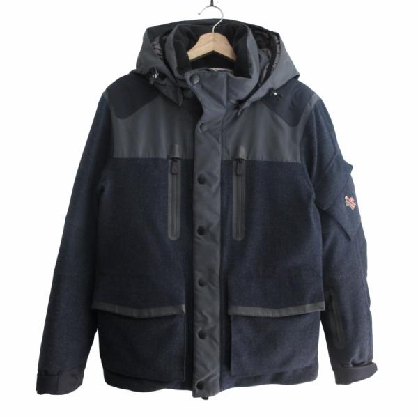 【中古】モンクレール グルノーブル QUEYRON ダウンジャケット ウール ネイビー 132-097-41935-85 サイズ1 ☆AA★ MONCLER（モンクレール） MONCLER GRENOBLE グルノーブル QUEYRON