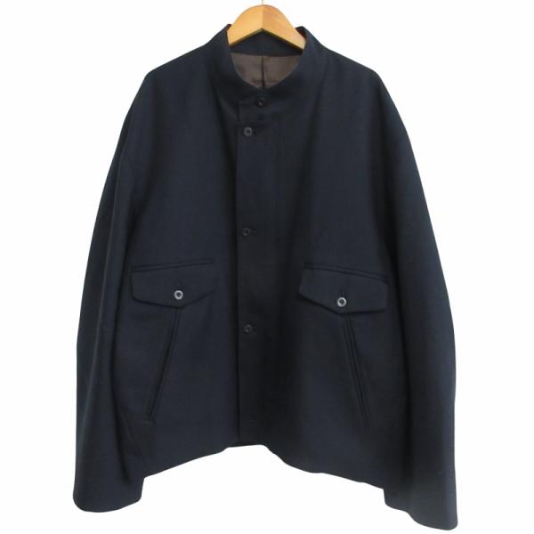 ジャケット・アウター ka na ta ma-x カナタ Ka na ta ma-x ブルゾン ジャケット 短丈 スタンドカラー 紺