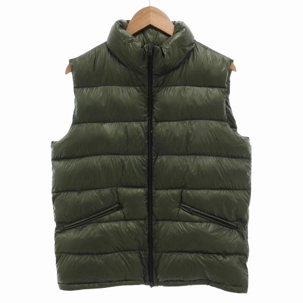 【中古】ヘルノ HERNO 7DEN 現行 ダウンベスト ジャケット 52 緑 グリーン /FF IBO76 メンズ ヘルノ HERNO 7DEN 現行 ダウンベスト ジャケット 52 緑 グリーン /FF