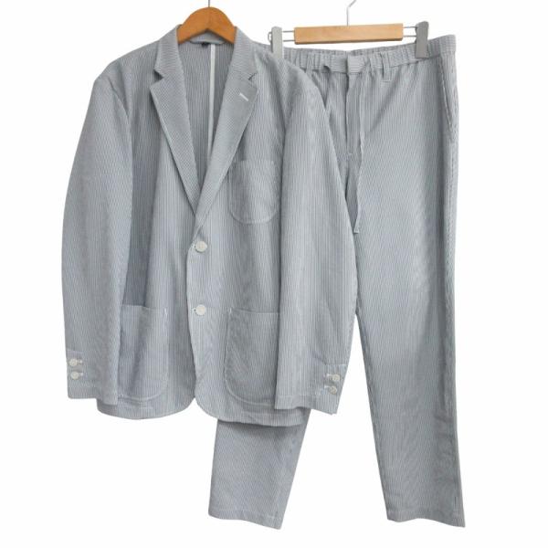 未使用品 無印良品 MUJI 極美品 シアサッカー スーツ セットアップ