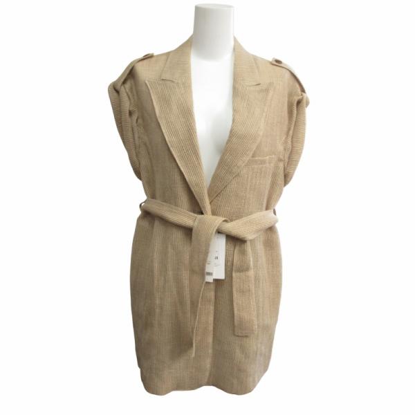 【中古】未使用品 アキラナカ AKIRA NAKA タグ付 24SS Seren roll-up sleeve JK BE AS2441-BE リネン ベージュ 2 未使用品 アキラナカ AKIRA NAKA タグ付 24SS Seren roll-up sleeve JK