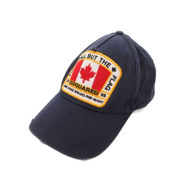 DSQUARED2 ディースクエアード ベースボールキャップ 紺 ネイビー D2