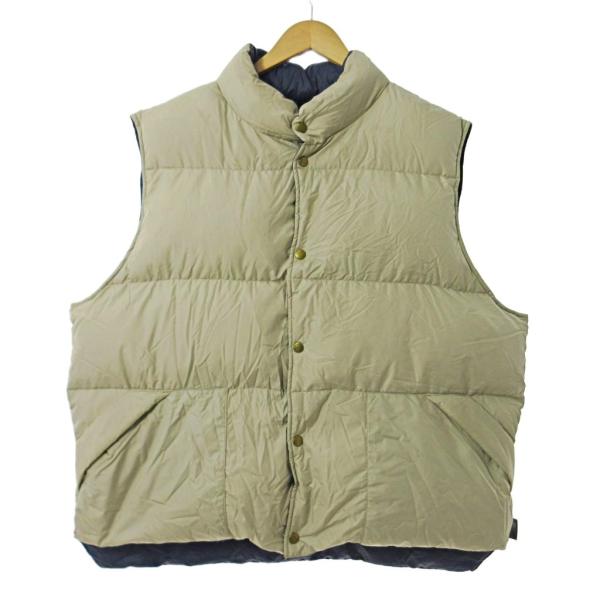 【中古】セダンオールパーパス Sedan All-Purpose 23AW クラシック ダウンベスト ジャケット XL ベージュ 紺 メンズ セダンオールパーパス Sedan All-Purpose 23AW クラシック ダウン