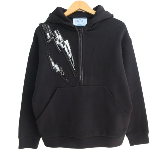 【ヒカリ】PRADA プラダ : ハーフジップフーディー バイカラー PRADA（プラダ） PRADA 2019年 ハーフジップパーカー フーディー