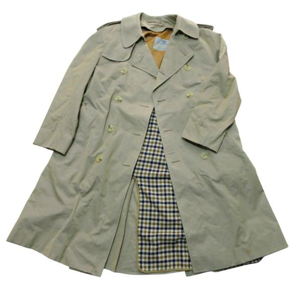 【中古】アクアスキュータム AQUASCUTUM Aqua5 トレンチコート ジャケット ライナー付き ベージュ 1124 IBO84 アクアスキュータム AQUASCUTUM Aqua5 トレンチコート ジャケット