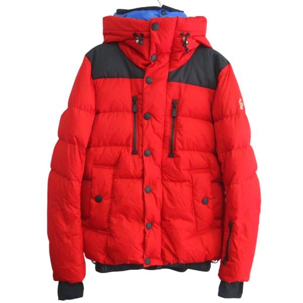 【中古】モンクレール MONCLER 美品 グルノーブル ローデンベルグ ダウンジャケット フード付き 4 赤 レッド ■MNK3 MONCLER（モンクレール） 美品 Grenoble グルノーブル ローデンベルグ