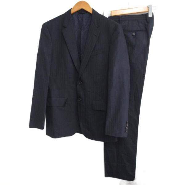 【中古】ポールスミス 最高級 ゼニア トラベラーズ スーツ スーパーファインウール シングル 2B M ネイビー IBO86 Paul Smith（ポール・スミス） 最高級 ゼニア トラベラーズ スーツ
