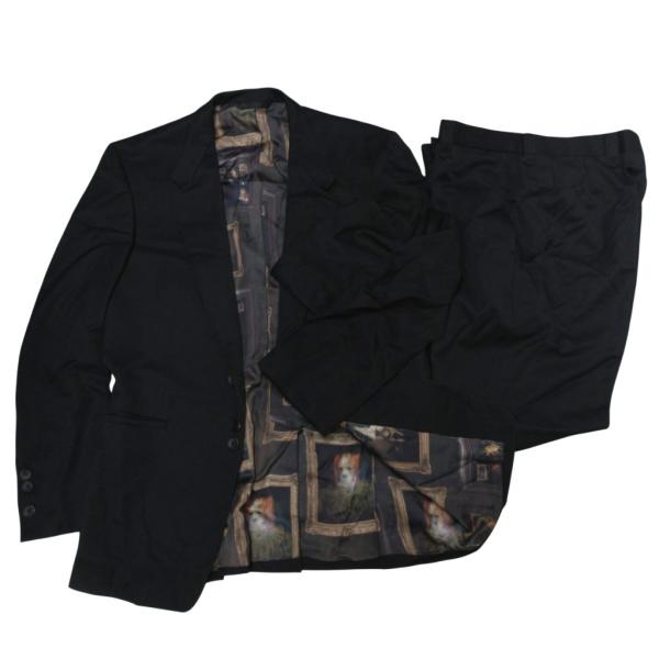 ポールスミスコレクション 希少 最高級 スーツ セットアップ 犬絵画柄