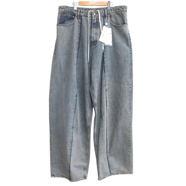 ▼未使用美品✨メゾンマルジェラ ヴィンテージデニムワンピース Aライン リボン 未使用品 MM6 メゾンマルジェラ タグ付 24AW PANTS 5 POCKETS 5