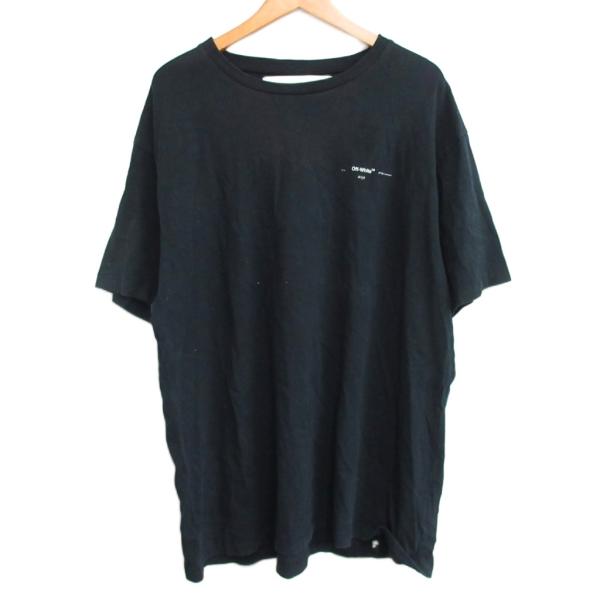 オフホワイト OFF WHITE 19SS MAIN LABEL Tシャツ 半袖 プリント 黒