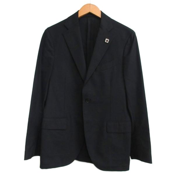 ラルディーニ LARDINI 美品 ブートニエール付き ウール テーラード
