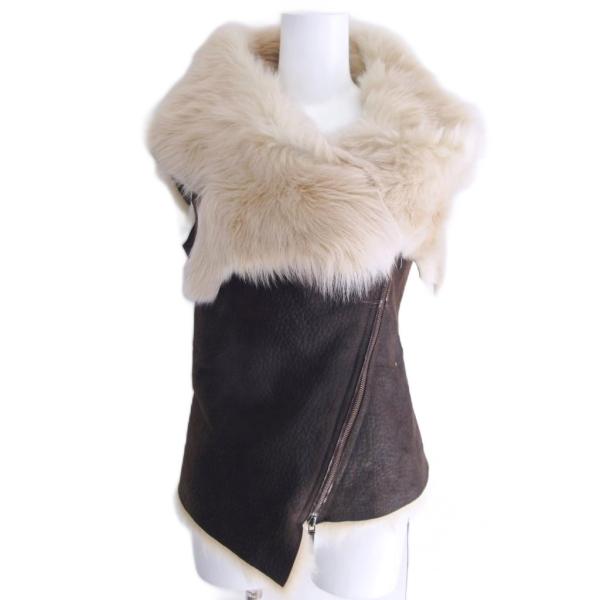 未使用品 カールドノヒュー KARL DONOGHUE タグ付 ムートンベスト