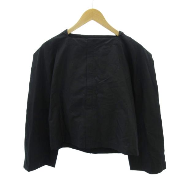 コムデギャルソン COMME des GARCONS タグ付き プルオーバー パーカー フーディ 長袖 XS 黒 ブラック 0221 ■IBO90 レディース