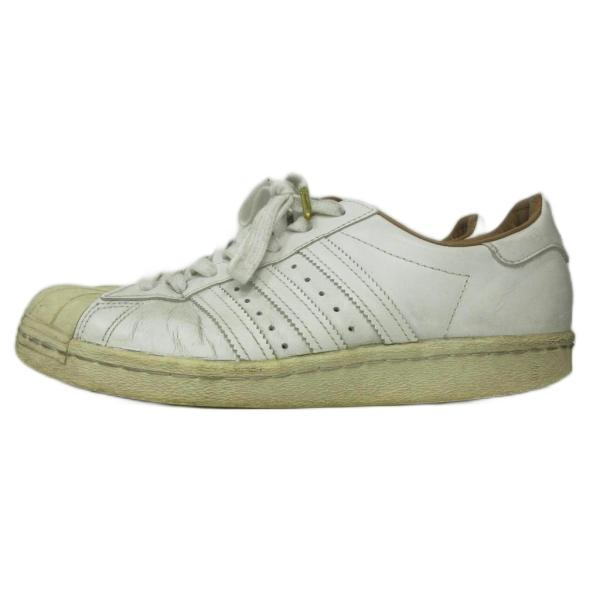アディダス adidas × エディフィス/イエナ スーパースター 希少 80s スニーカー シューズ JP25.5cm 白 ホワイト メンズ