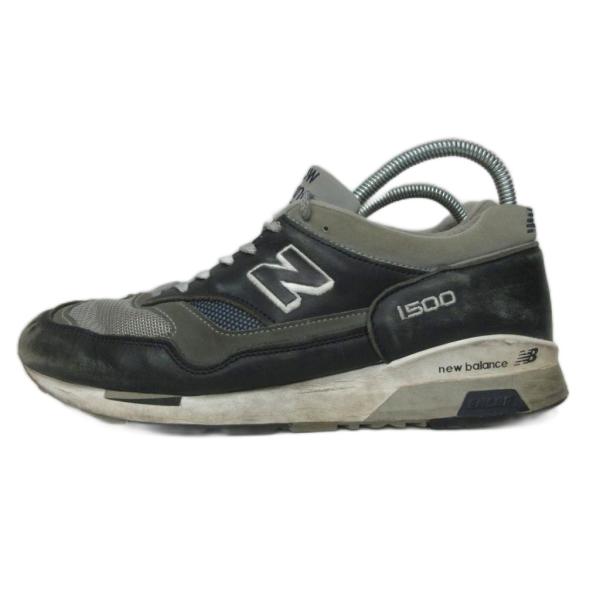 ニューバランス NEW BALANCE M1500UC スニーカー シューズ レザー ロゴ US9紺 ネイビー メンズ