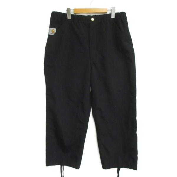 カーハート carhartt WIP × インビンシブル INVINCIBLE 極美品 REMOVED POCKET DOUBLE KNEE PANT ダブルニー ワークパンツ XL 黒 ブラック
