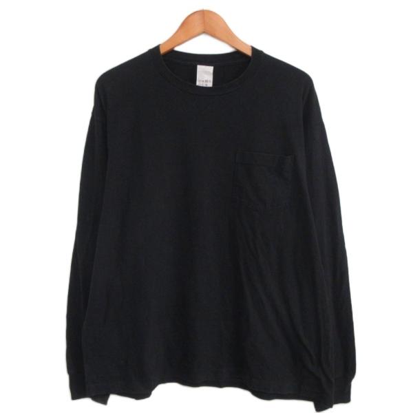 【人気サイズ】 COMOLI コモリ 4 サープラス 長袖Tシャツ ロンT 黒 コモリ COMOLI サープラス長袖シャツ ロンT カットソー 長袖 3 黒