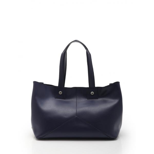 ゴールデングース Golden Goose トートバッグ ショッピングバッグ ネイビー レザー Golden リバーシブル メンズ レザー トートバッグ レディース 中古 ベクトル 古着 114 ブランド古着販売のベクトル