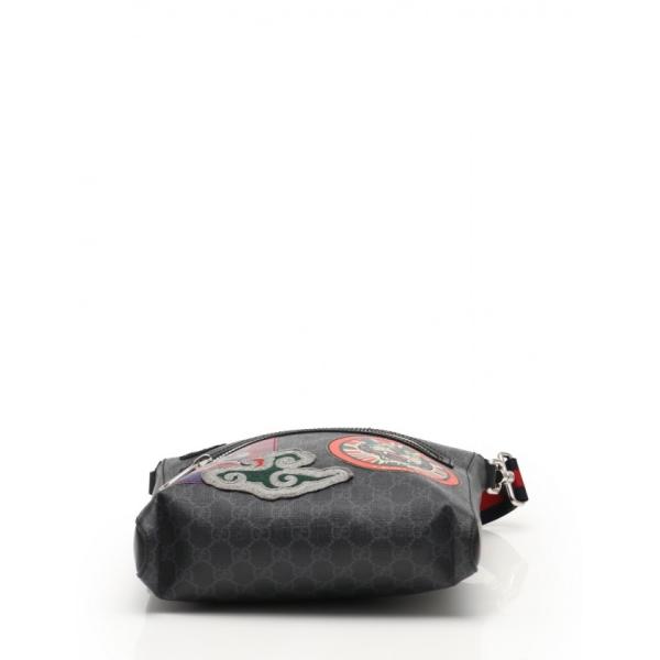 グッチ Gucci ショルダーバッグ Ggスプリーム メッセンジャーバッグ 黒