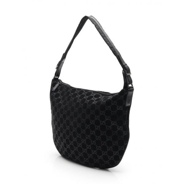 中古 グッチ Gucci ショルダーバッグ 黒 スエード 001 1206 スエード