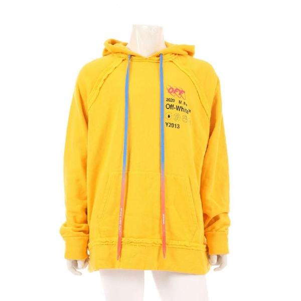 全品超特価祭 White プルオーバーパーカー オフホワイト 黄色 赤 黒 Industrial L プルオーバーパーカー ブ 114 中古 Off トップス 長袖 プリント Ombb057f19e コットン オーバーサイズ 19aw 114 ブランド古着販売のベクトル