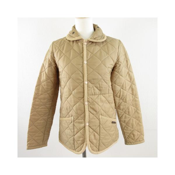 新品同様　LAVENHAM ラベンハム キルティングジャケット 36 ラベンハム LAVENHAM キルティングジャケット 中綿 長袖 ベージュ 36