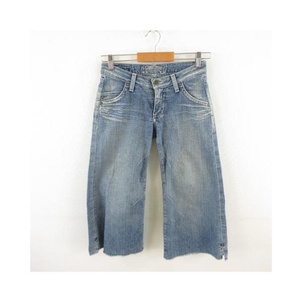 ロビンズ ジーン ROBIN'S JEAN クロップドパンツ デニム ジーンズ 水色