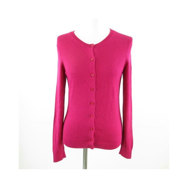 GAP ギャップ ニットカーディガン 長袖 濃いピンク XS *T62 レディース