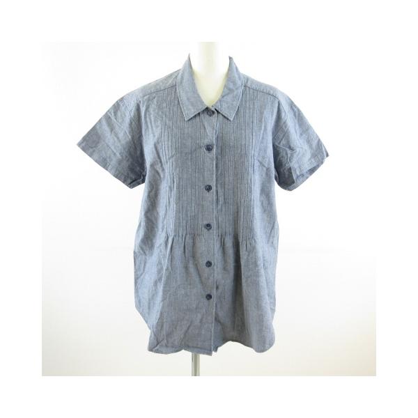 ローブドポテチーノ ROBE DE POTECHINO シャツ 半袖 紺 *T13 