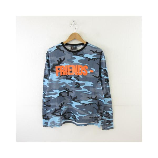 VLONE カモフラージュ柄 長袖カットソー ヴィーロン VLONE Tシャツ 長袖 迷彩柄 カモフラ プリント