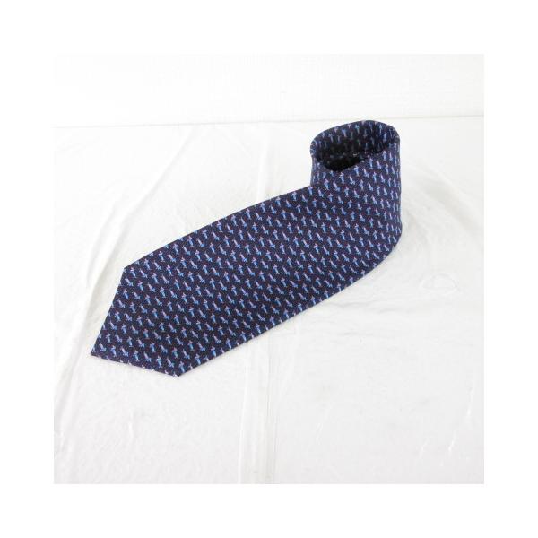 【中古】未使用品 ブルガリ BVLGARI ネクタイ 総柄 シルク 紫 *T586 ☆AA★ メンズ BVLGARI（ブルガリ） 未使用品 ネクタイ 総柄 シルク 紫 *T586 ☆AA