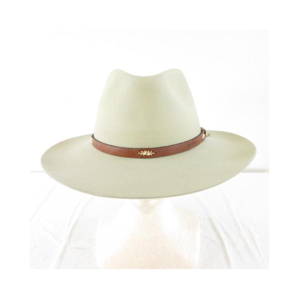 【中古】ステットソン ガンクラブ STETSON The Gun Club ハット 帽子 グレージュ 60 7 1/2 *T596 メンズ ステットソン ガンクラブ STETSON The Gun Club ハット 帽子