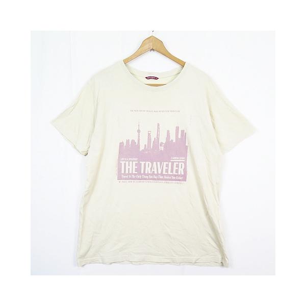 カレラ CARRERA JEANS Tシャツ 半袖 XL ライトベージュ 2sa7656