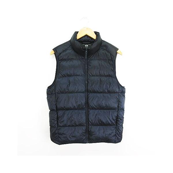 ユニクロ UNIQLO +J ダウンボリュームベスト L NAVY ネイビー の通販