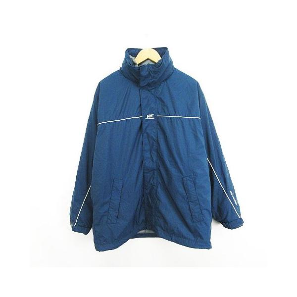 【美品】ヘリーハンセン 中綿ファー付きジャケット L ネイビー セール】 中綿ファー付きジャケット （ダウンジャケット・ベスト