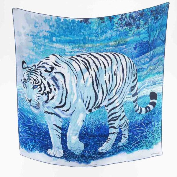 エルメス TIGRE DU BENGALE ベンガル 虎柄　カレ 90 スカーフ HERMES（エルメス） 未使用品 カレ90 TIGRE DU BENGALE ベンガル 虎柄