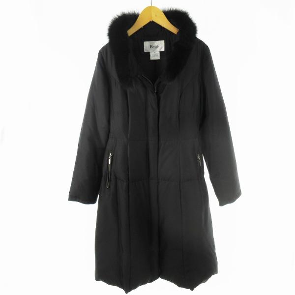 Rene（ルネ） ダウンコート ロング フォックスファー 6638400 黒
