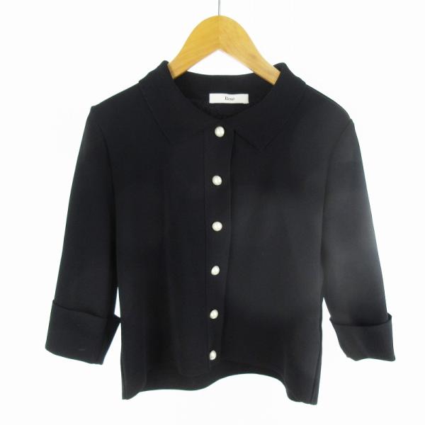 Rene（ルネ） Rene 23年製 ニット ジャケット フェイクパール 6312360