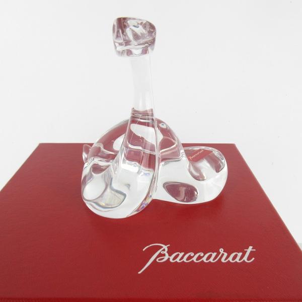 未使用品 バカラ Baccarat 蛇 ヘビ 巳 クリスタル ガラス クリア