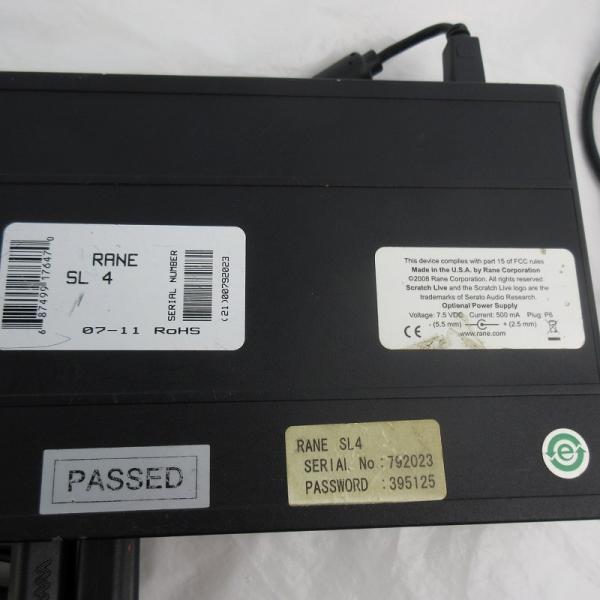 RANE SL4 Serato Scratch Live �I�[�f�B�I�C���^�[�t�F�[�X  DJ ����m�F�� ���̑� ���i�摜5