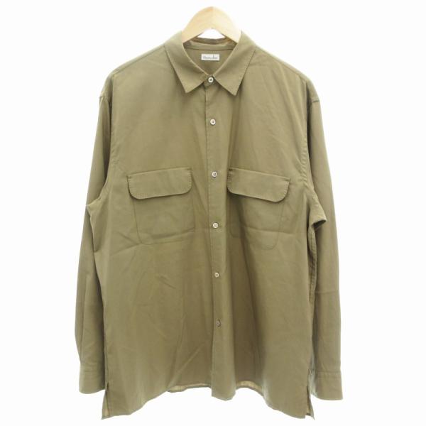 【美品】Steven Alan 定価1.9万 レギュラーカラー ボックス シャツ スティーブンアラン Steven Alan メリノウール レギュラーカラー