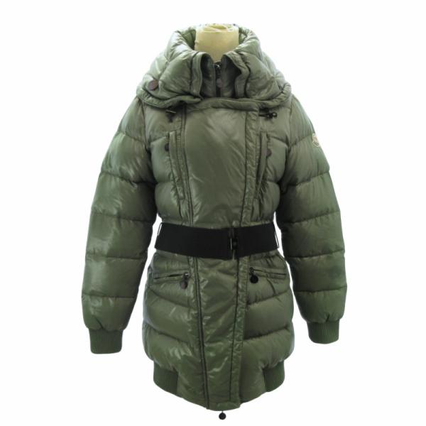 MONCLER - モンクレール MADISON ダウンコート ベルト ロゴ 0 緑 ■GY09 MONCLER モンクレール MADISON ダウンコート ベルト ロゴ