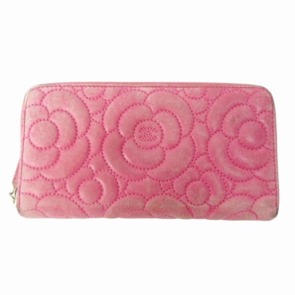 CHANEL シャネル カメリア ラウンドジップファスナー ココマーク 長財布 CHANEL シャネル ラウンドファスナー長財布 ジップウォレット