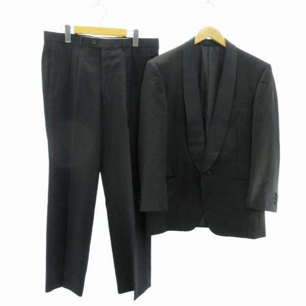 ランバン LANVIN PARIS 美品 モヘア タキシード スーツ セットアップ 1