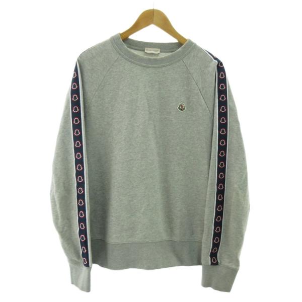 【近年モデル 美品】 MONCLER スウェット マグリア ロゴ ブラック XL MONCLER モンクレール 近年 MAGLIA GIROCOLLO マグリア スウェット