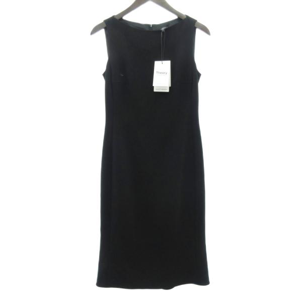 新品　Theory ワンピース　ロング　毛100% 長袖　黒　ブラック　S 新品 Theory ワンピース ロング 毛100% 長袖 黒 ブラック S