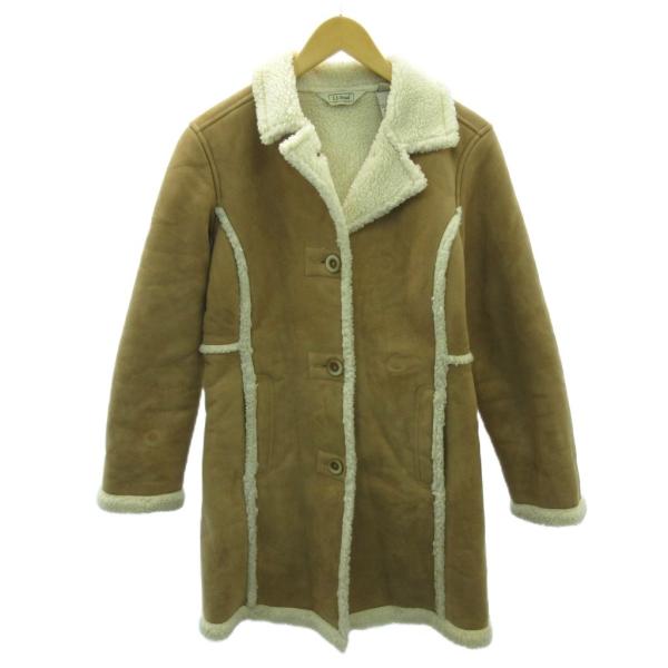 エルエルビーン L.L.BEAN フェイクムートンコート ミドル丈 XS 茶