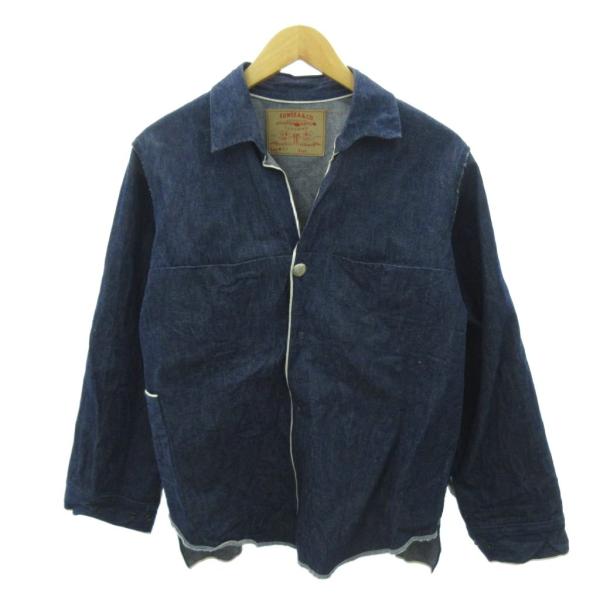 【中古】サンシー SUNSEA 美品 デニムシャツ セルビッチ 長袖 濃紺 インディゴブルー 1206 メンズ サンシー SUNSEA 美品 デニムシャツ セルビッチ 長袖 濃紺 インディゴ