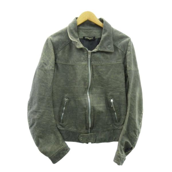 ゴールデングース GOLDEN GOOSE ヴィンテージ加工 レザー ライダース