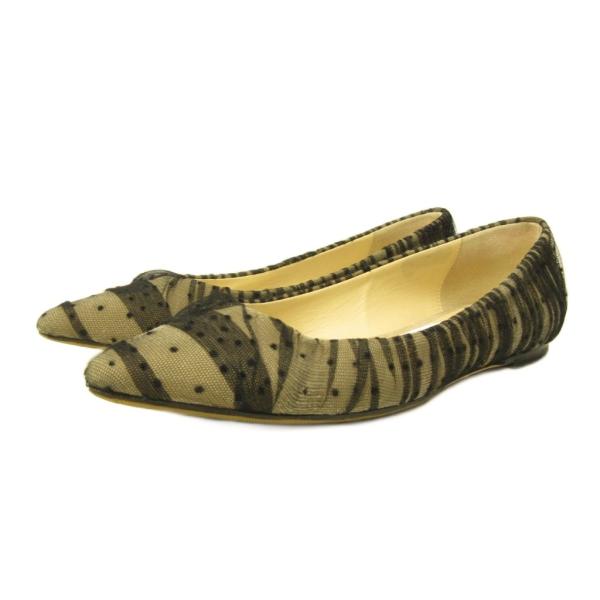 ジミーチュウ JIMMY CHOO ROMY FLAT パンプス フラットシューズ ポイン